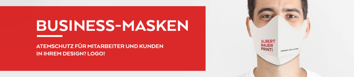 BUSINESS-MASKEN – Atemschutz für Mitarbeiter und Kunden in Ihrem Design? Logo!